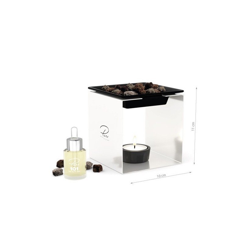Fragrance Oil Chimney Burner STEEL 1 White Nr 101