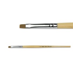 Natural Brush for Gel No. 4 Wooden