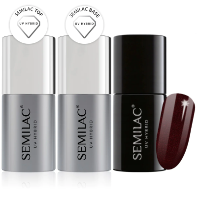 Semilac Base + Top + 393...
